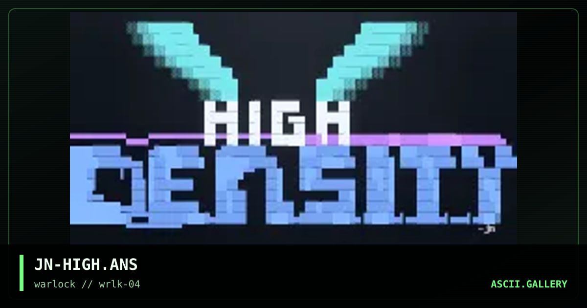 JN-HIGH.ANS, by jondular, 1997