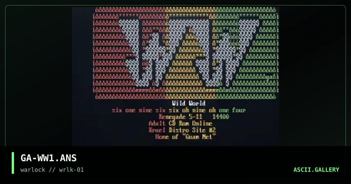 GA-WW1.ANS, by gossamer axe, 1997