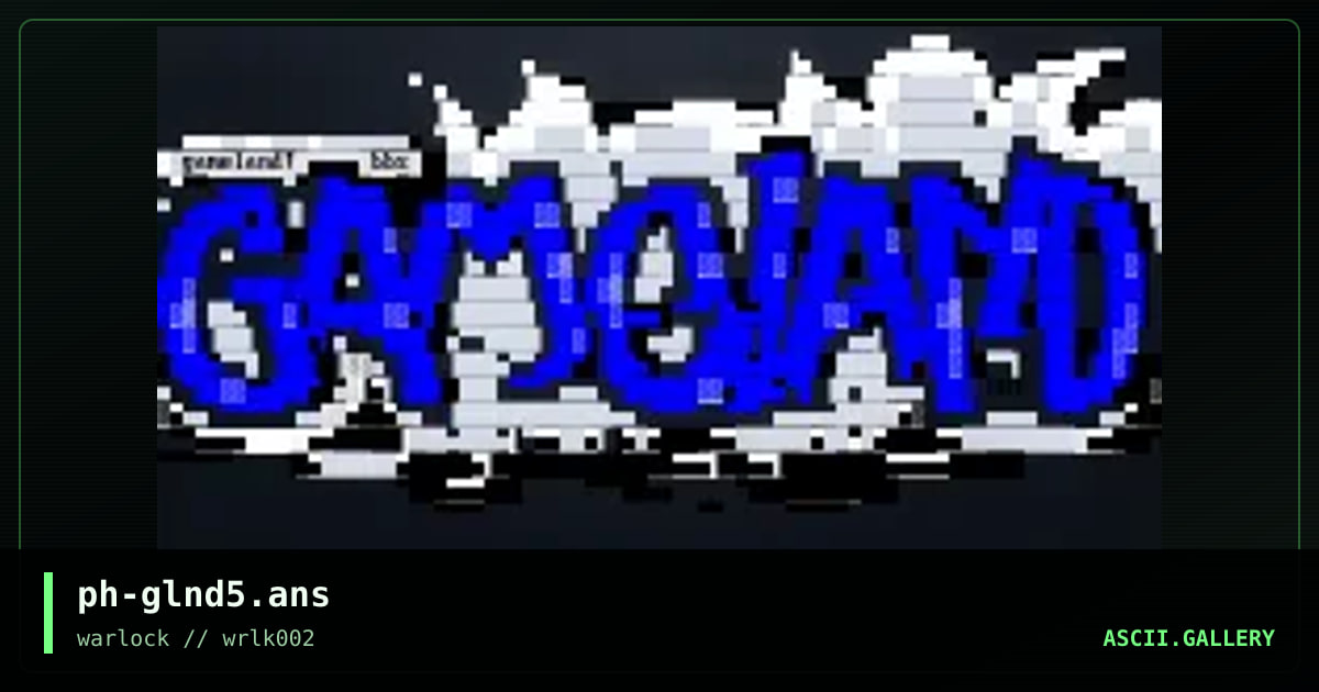 gameland logo #2, by psychoholic, 2001