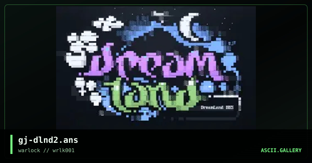 dreamland BBS - logo #2, by grymmjack, 2001