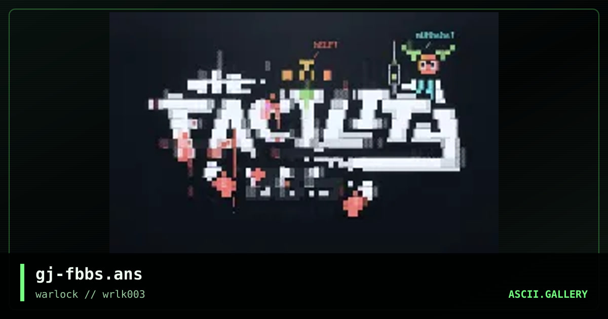 The Facility BBS, by grymmjack, 2001