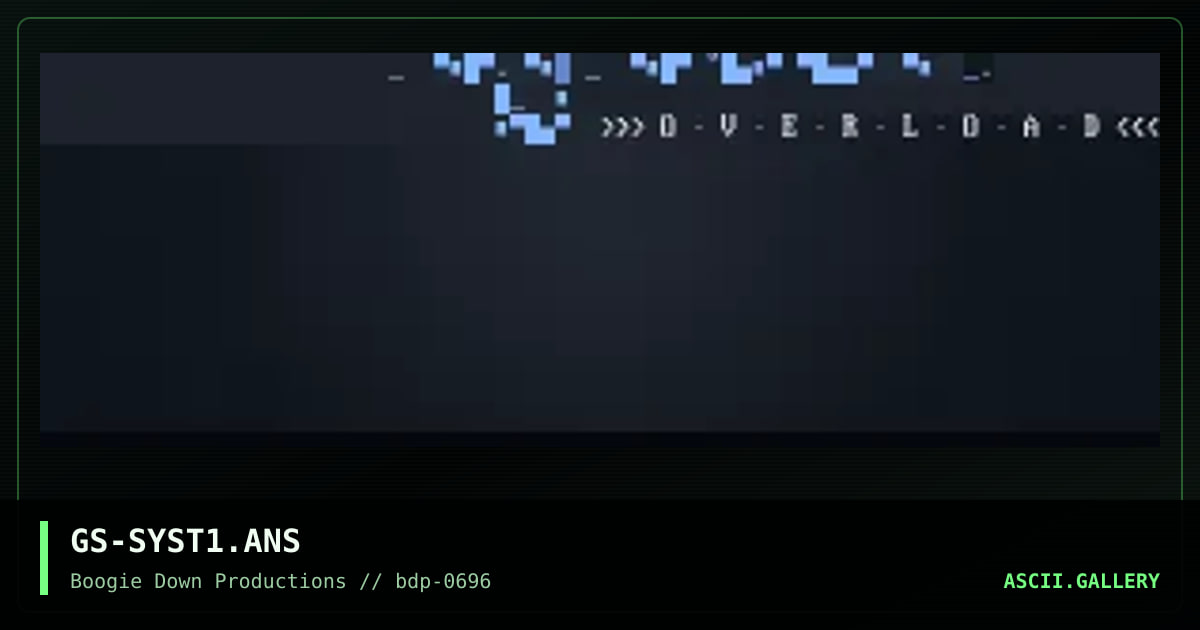System Overload, by genius, 1996