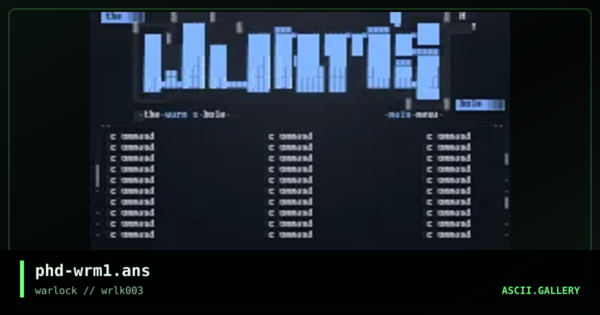 phd-wrm1.ans, by untagged, 2001