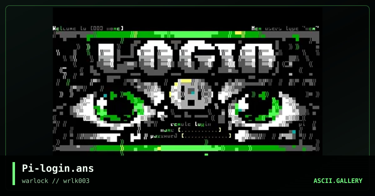 fullscreen login (gnrc), by untagged, 2001