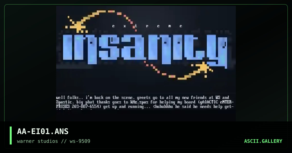 extreme insanity, by america, 1995