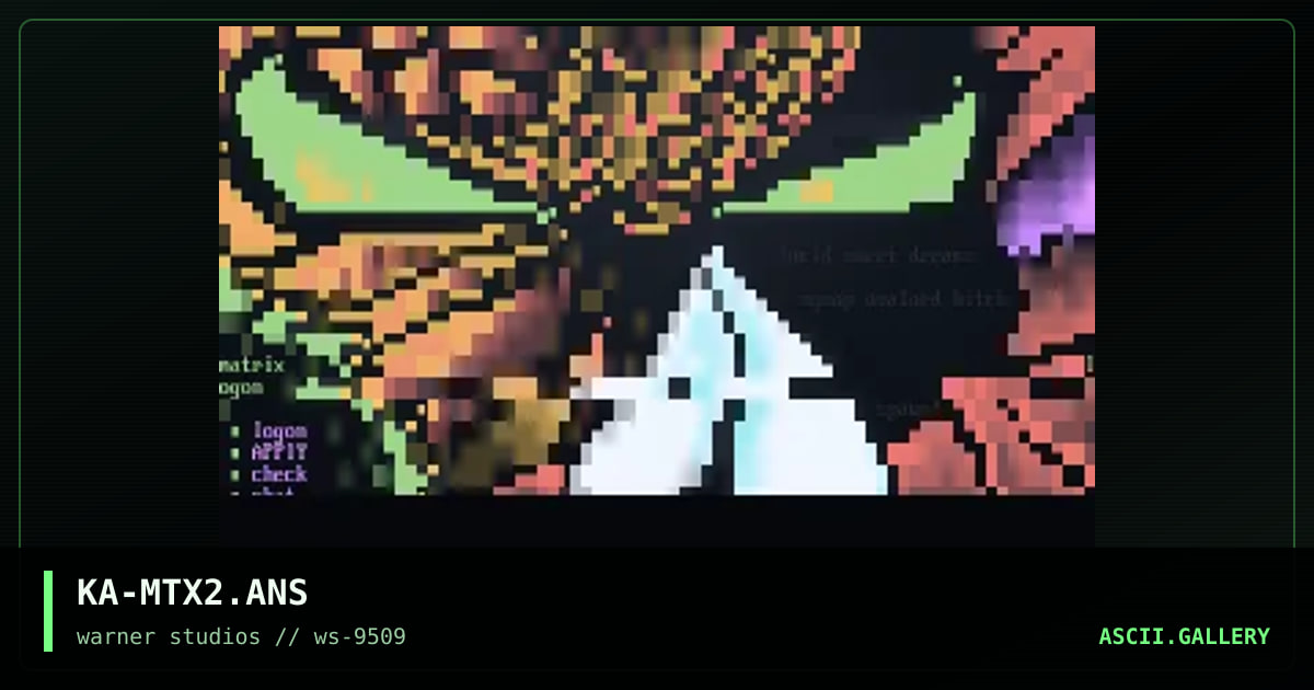 25-line matrix, by kadaver, 1995