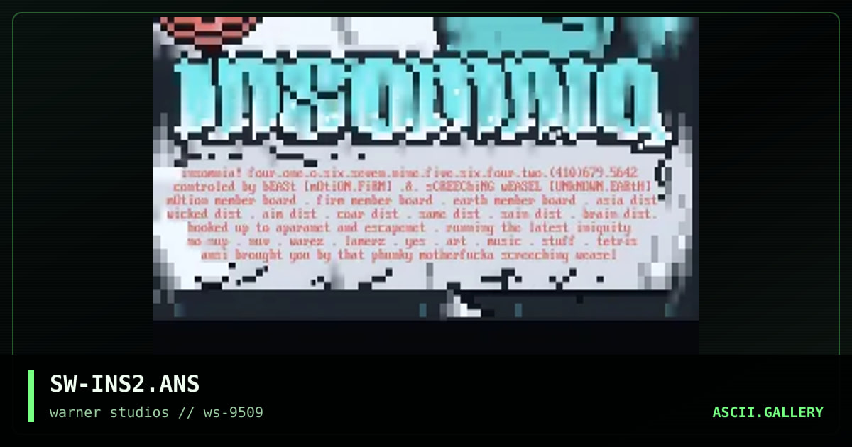 insomnia!, by screeching weasel, 1995