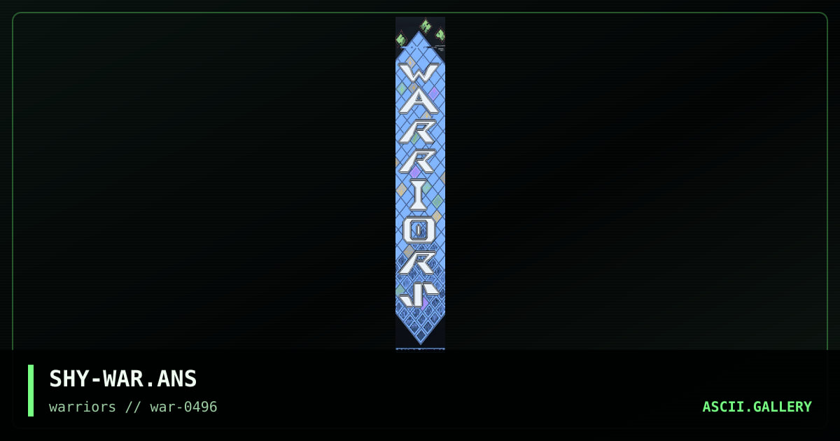 LONG WARRIORS LOGO !, by shy, 1996