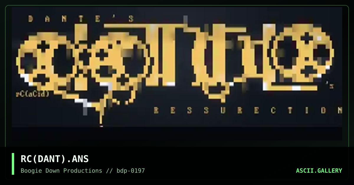 dante's ressurection(l0go), by rotting christ, 1997