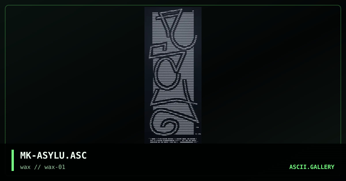 asylum, by mankind, 1997