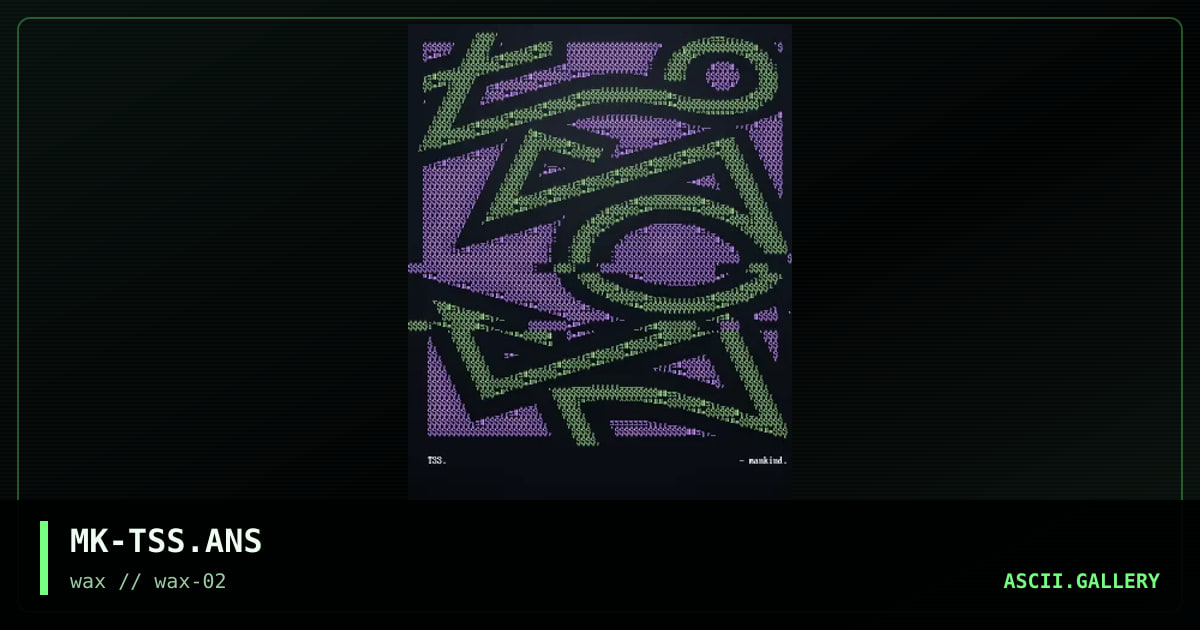 MK-TSS.ANS, by mankind, 1997