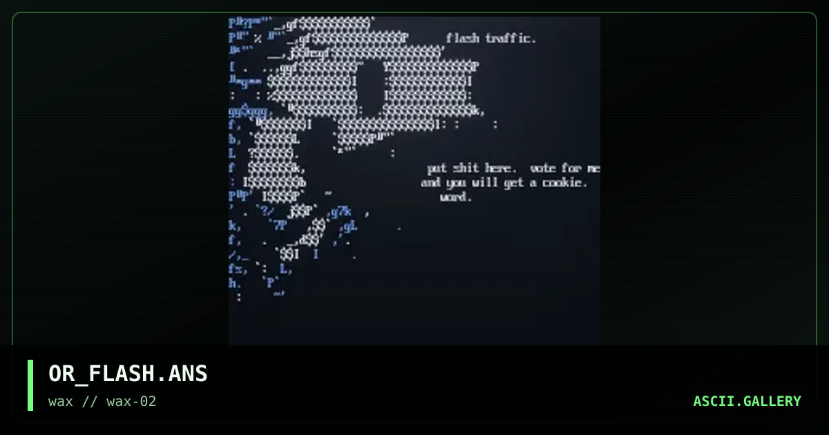 OR_FLASH.ANS, by ohred, 1997