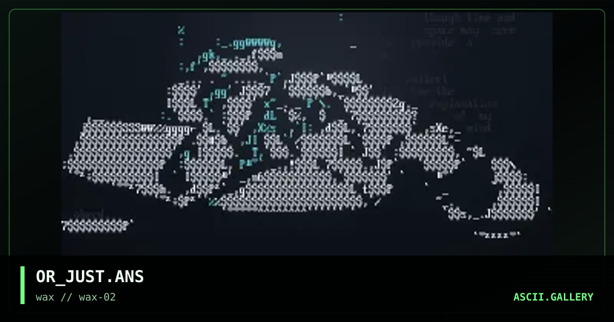 OR_JUST.ANS, by ohred, 1997