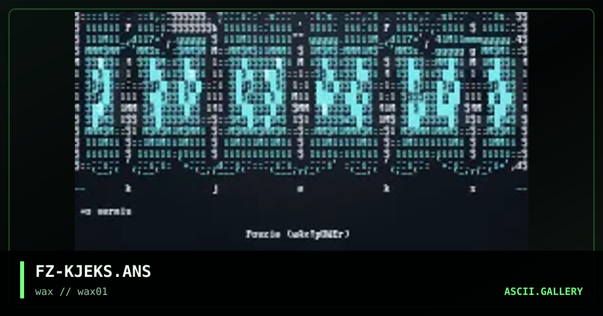 FZ-KJEKS.ANS, by fonzie, 1997