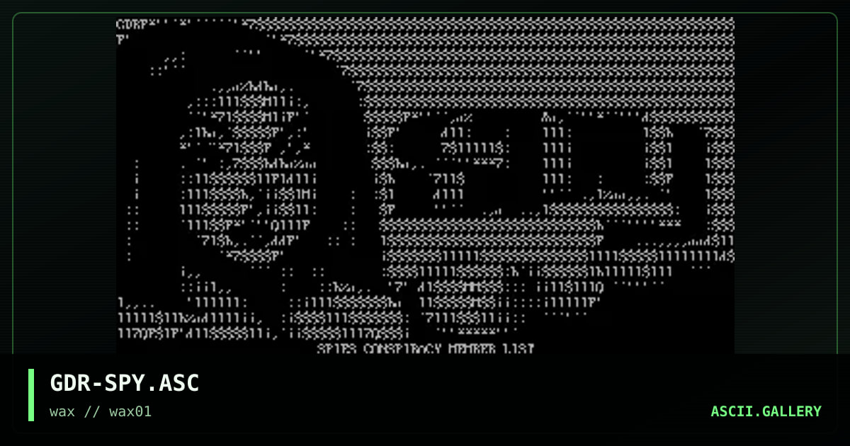 GDR-SPY.ASC, by gravedancer, 1997