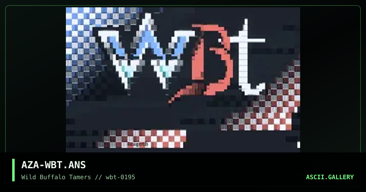 WBT Logo, by azagoth, 1995