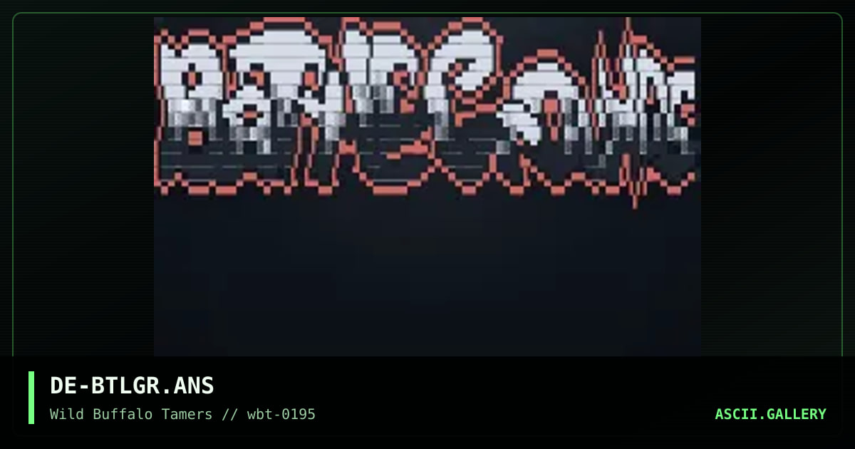 Battlegrounds, by destro, 1995