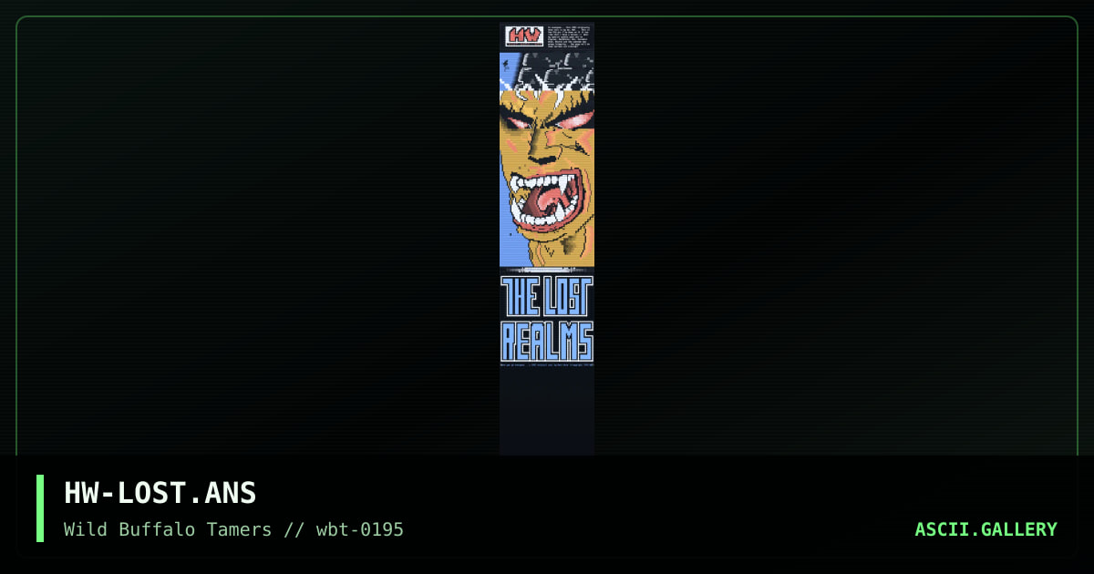 The Lost Realms, by heat wave, 1995
