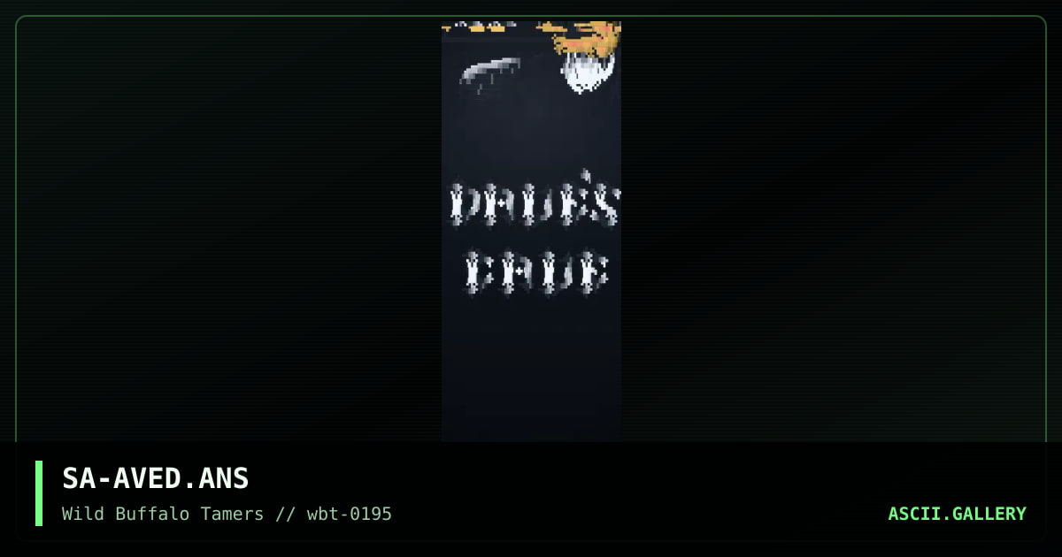 dA cAVE, by sabotage, 1995