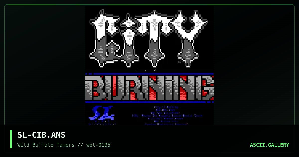 City iZ Burning, by surreal logic, 1995