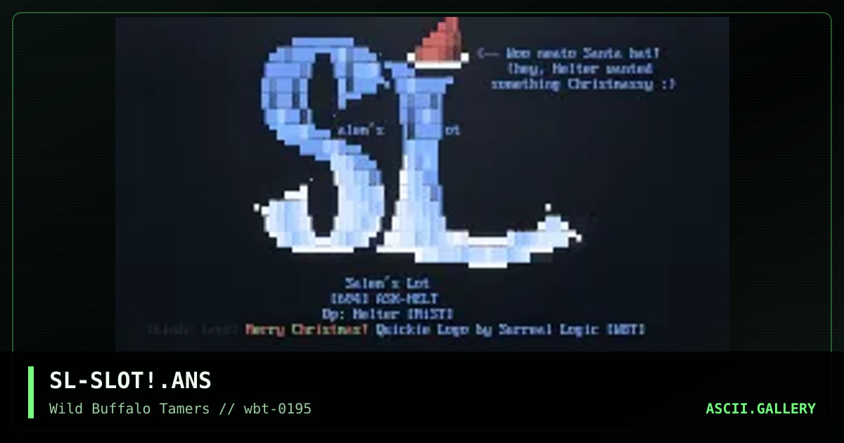 Salem's Lot (xmas edition :), by surreal logic, 1995