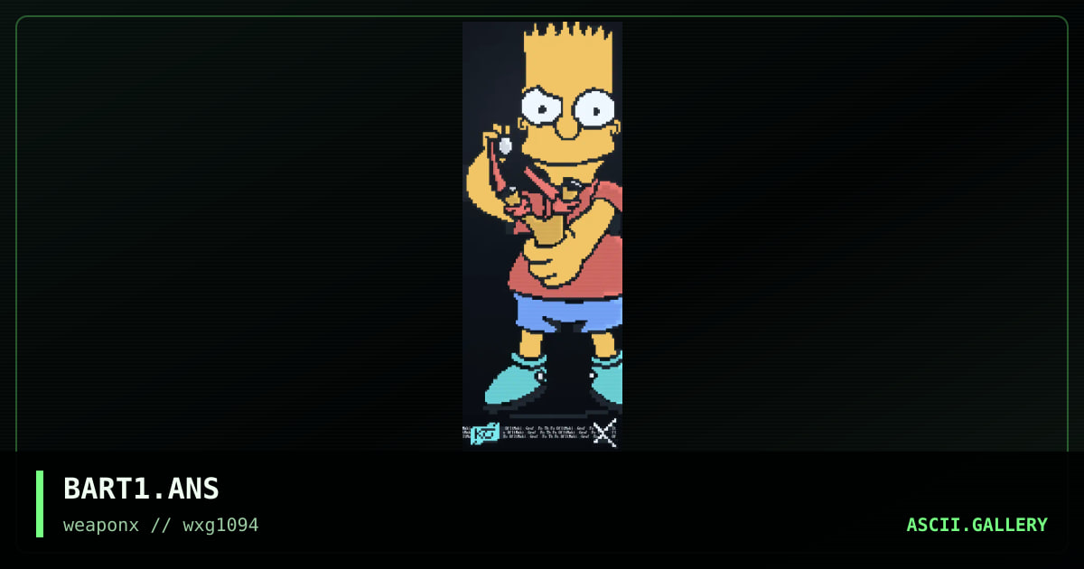 BART1.ANS, by patch, 1994