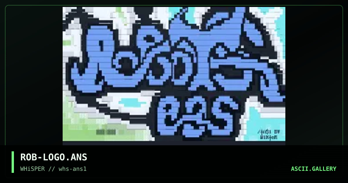 ROB-LOGO.ANS, by wiktor, 1995