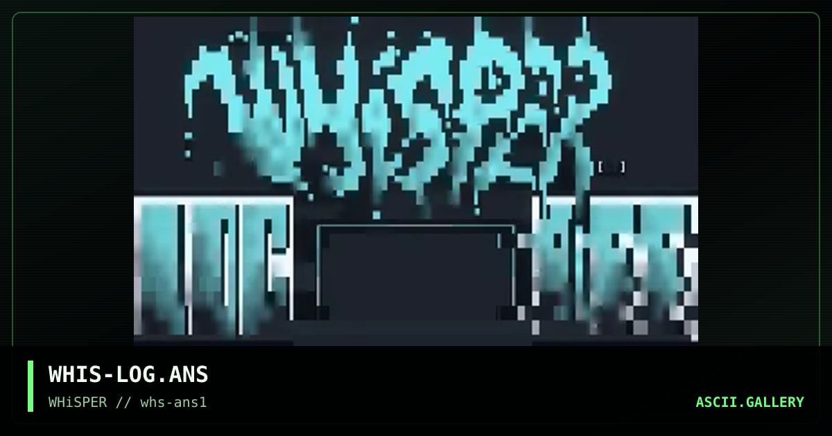 WHIS-LOG.ANS, by wiktor, 1995