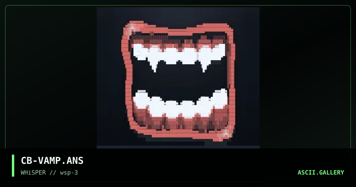 vamp's teeth, by christbane, 1996