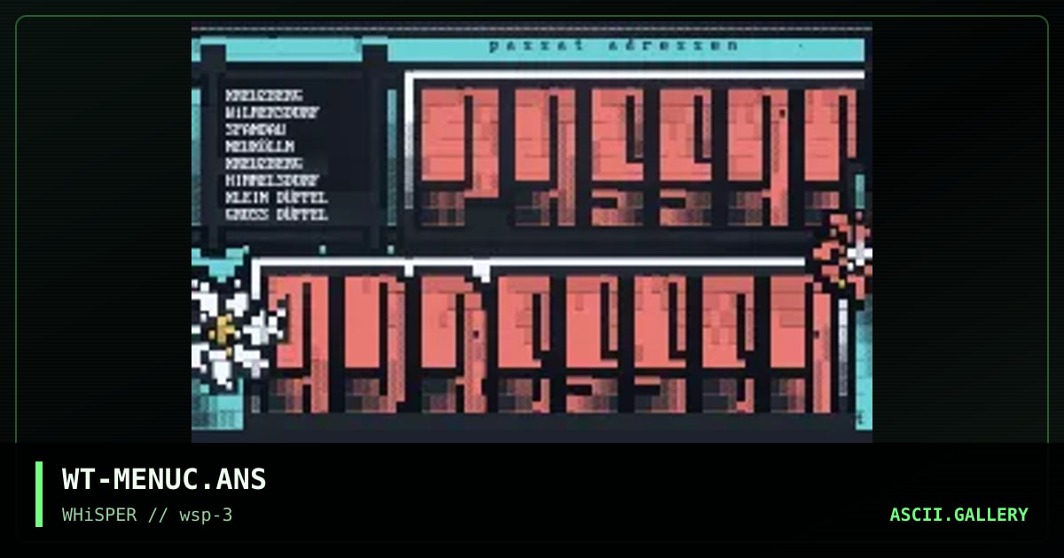 whisper menu-collection #1, by wiktor, 1996
