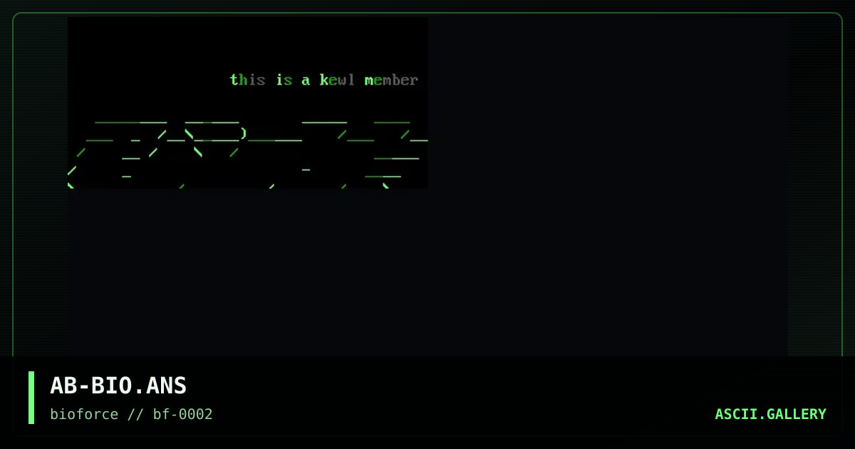 AB-BIO.ANS, by acid brain, 1998