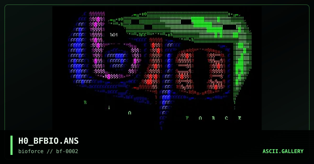 H0_BFBIO.ANS, by hondo, 1998