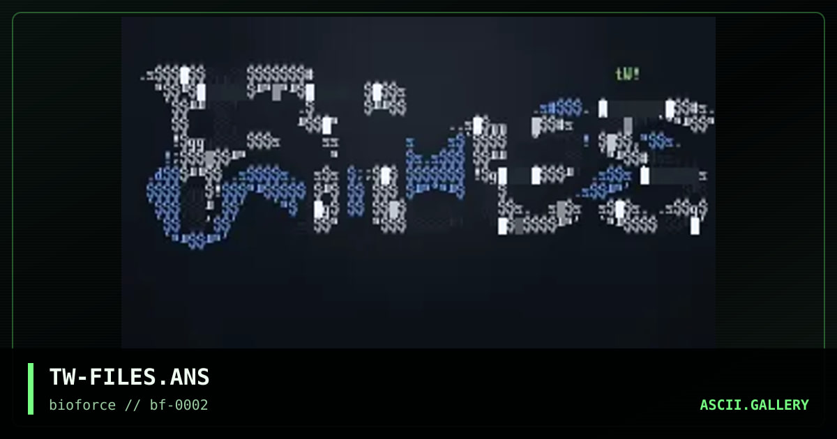 TW-FILES.ANS, by twister, 1998