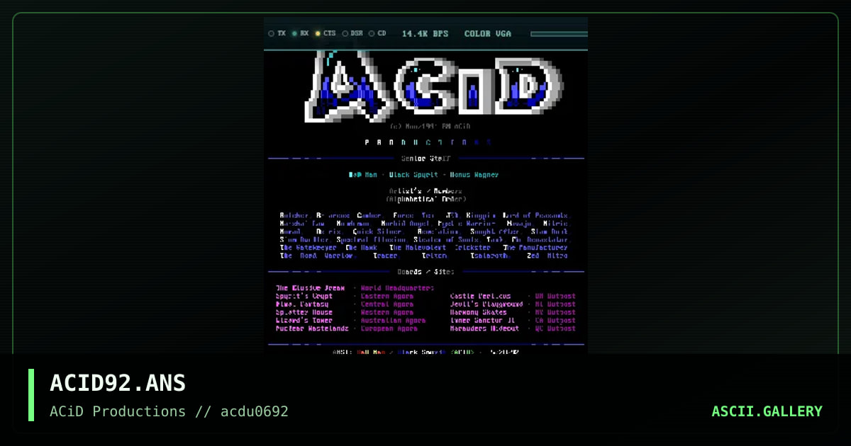 ACID92.ANS, by acid, 1992