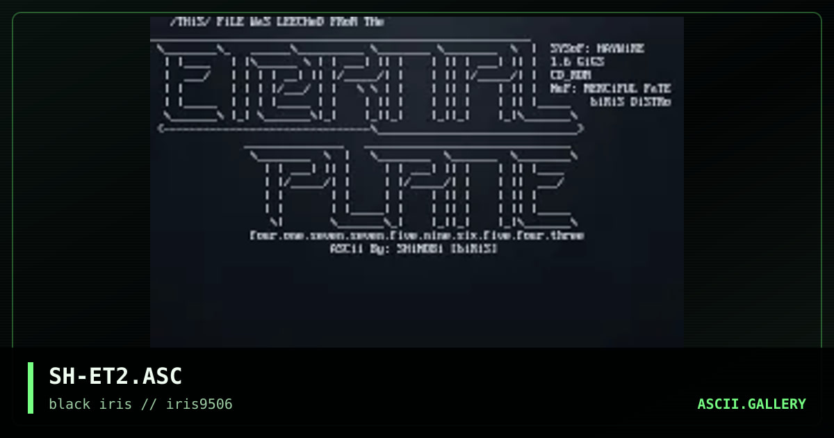 the eternal planes, by shinobi, 1995