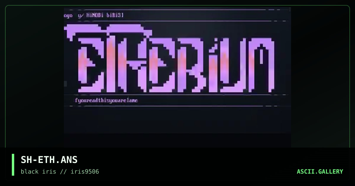 etherium ansi, by shinobi, 1995