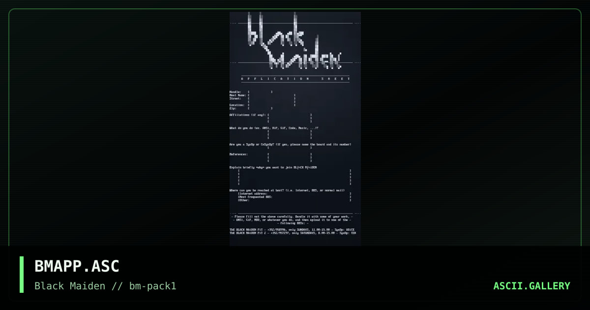 BMAPP.ASC, by untagged, 1994
