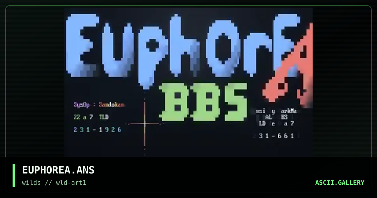EUPHOREA.ANS, by darkman-circe, 1997