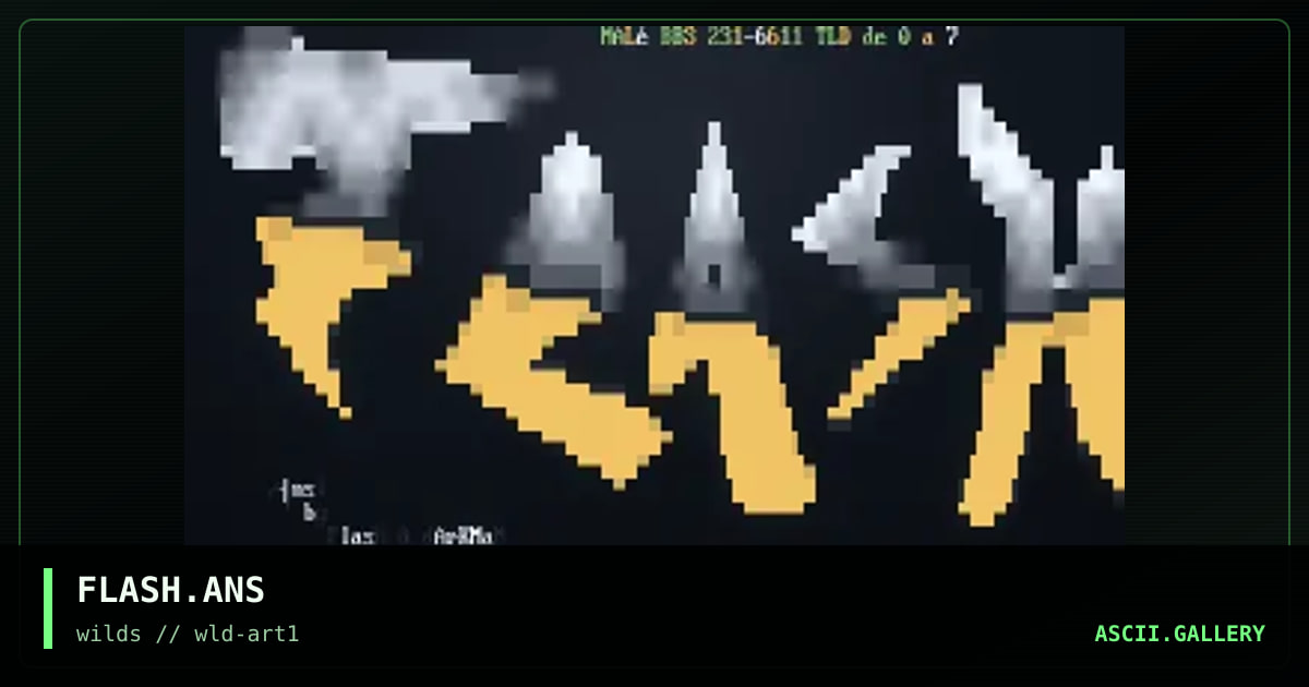 FLASH.ANS, by darkman-circe, flash-wilds, 1997
