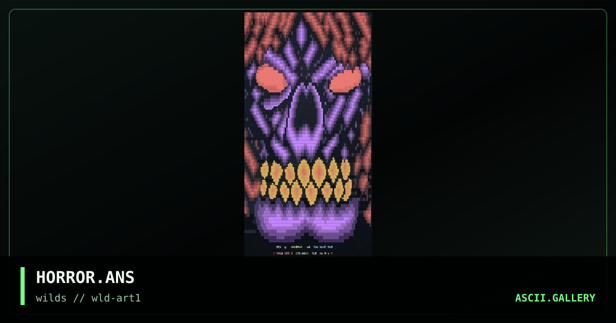 HORROR.ANS, by darkman-circe, wolfman-circe, 1997