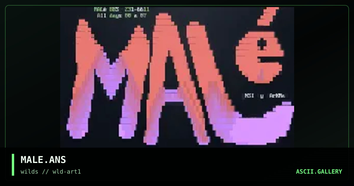 MALE.ANS, by darkman-circe, 1997