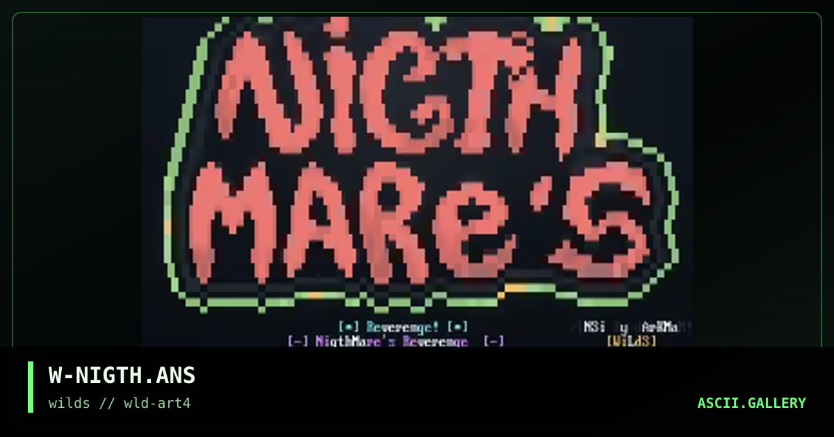 W-NIGTH.ANS, by darkman-circe, 1997