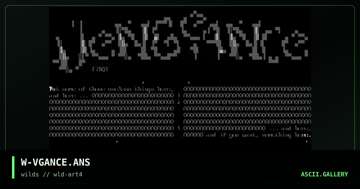 W-VGANCE.ANS, by irq, 1997