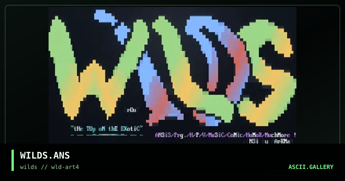WILDS.ANS, by darkman-circe, 1997