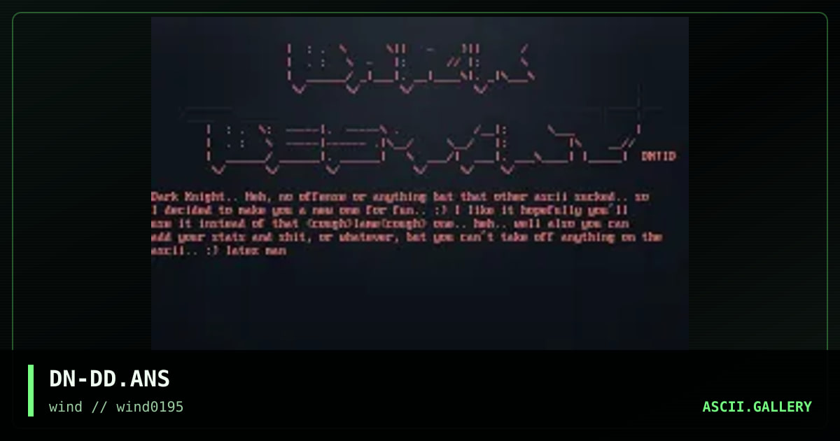 DN-DD.ANS, by dragon, 1995