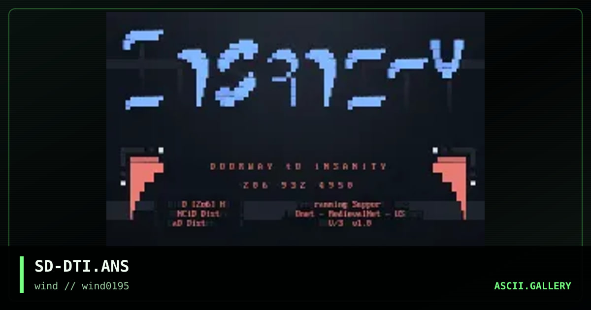 DOORWAY tO iNSANiTY, by superdave, 1995