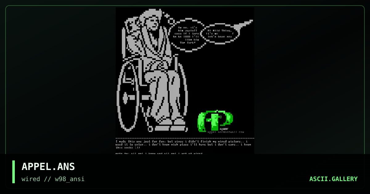 Wild Thing turns 90, by appel, 1998