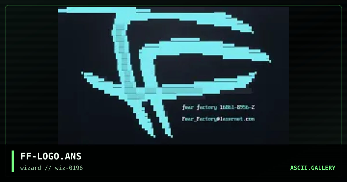 ƒƒ logo*!*, by fear factory, 1996