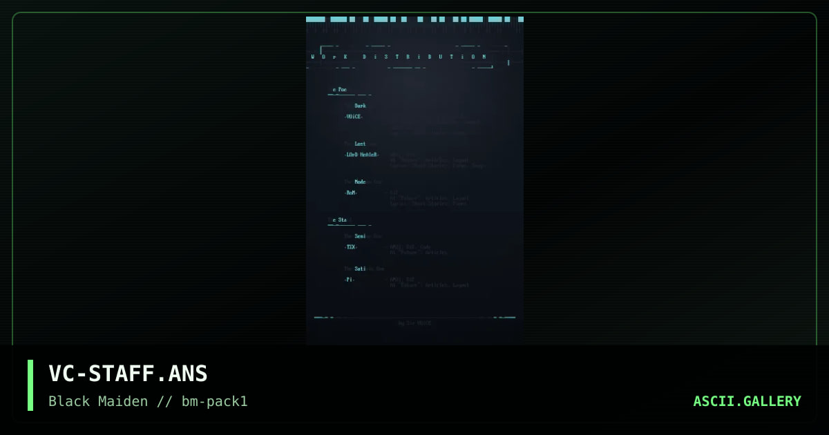VC-STAFF.ANS, by voice, 1994