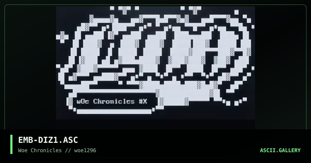 wOe file_id.diz, by emberman, 1996
